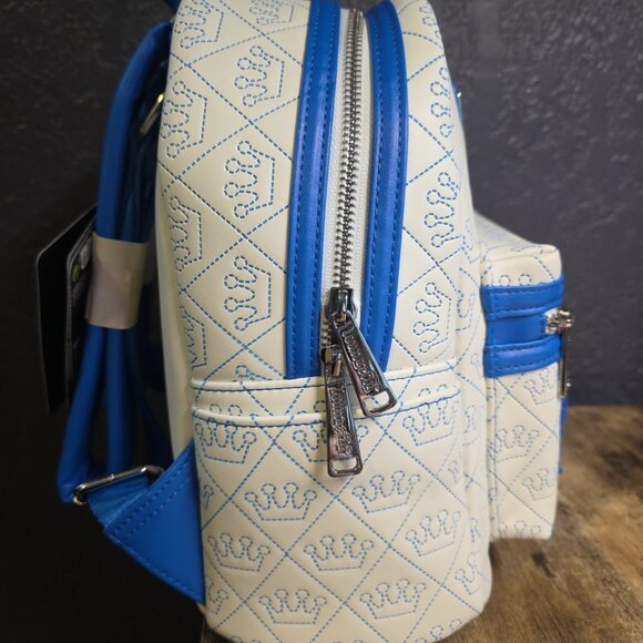 Loungefly Funko Logo Embroidered Crowns White Mini Backpack